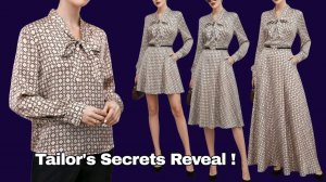 Превратите свою блузку в платье. Руководство по шитью элегантного платья с завязкой на шее