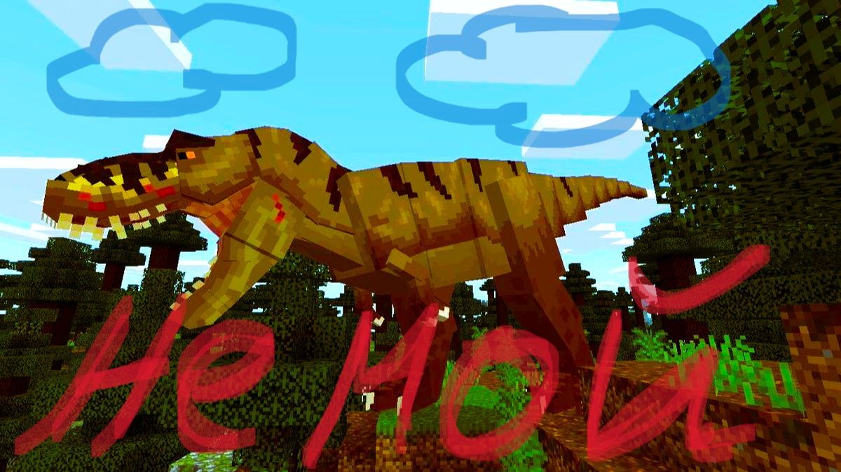 ПЫТАЕМСЯ ВЫРАСТИТЬ Т-РЕКСА В МАЙНКРАФТ С МОДАМИ 1.12.2 смотреть онлайн