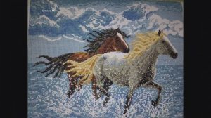 Вышивка Бегущие лошади.mp4