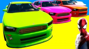 Мультфильмы для детей про спортивные машинки Человек-паук и Супергерои для малышей детские мультики