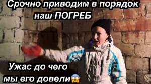 БЫСТРЫЙ РЕМОНТ ПОГРЕБА ПОСЛЕ НАШЕСТВИЯ МЫШЕЙ/БОЛЬШАЯ УБОРКА И ОРГАНИЗАЦИЯ ОВОЩНОГО ХРАНИЛИЩА