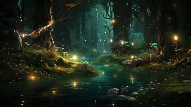 Волшебная пыльца - Эфирная музыка фейского леса, звуки сверчков и природы