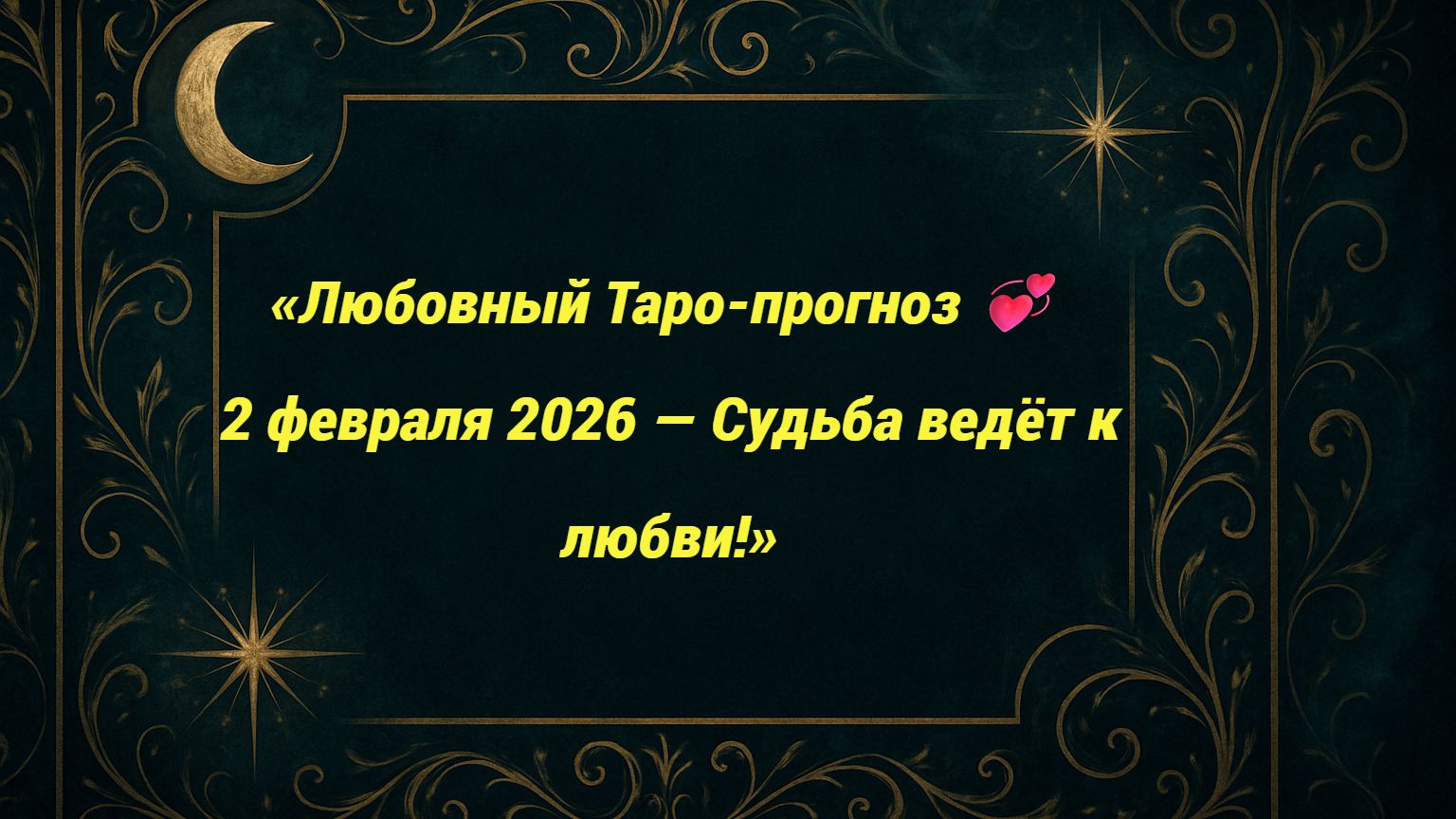 «Любовный Таро-прогноз 💞 2 февраля 2026 — День судьбоносных встреч и признаний!» смотреть онлайн