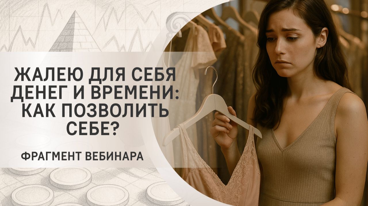 Жалею для себя денег и времени: как позволить себе? Фрагмент бесплатного вебинара