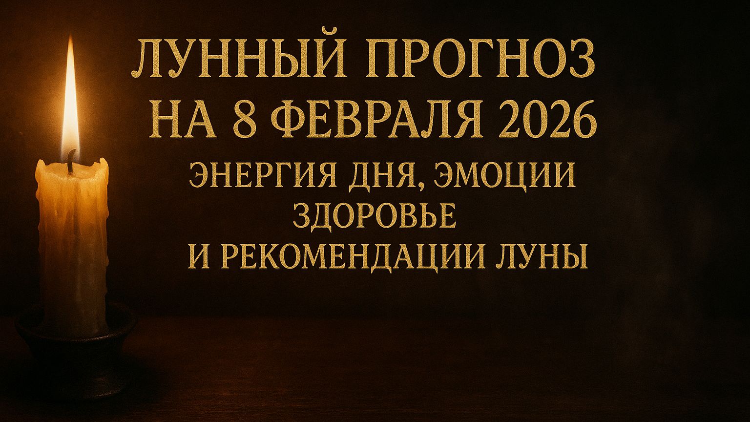 «Лунный прогноз на 8 февраля 2026: энергия дня, эмоции, здоровье и рекомендации Луны 🌕✨» смотреть онлайн