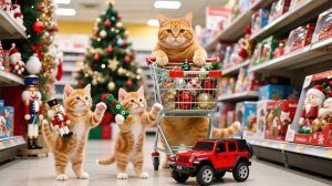 РЫЖИЕ КОТЯТА УКРАШАЮТ ДОМ К Рождеству вместе с папой-котом! 🎄✨ | Уютное преображение дома!!