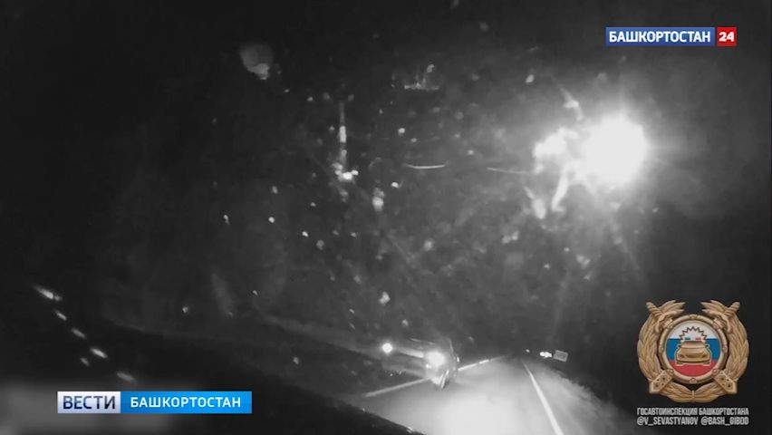 В Башкортостане пьяный водитель без прав попытался скрыться от полиции на трех колесах