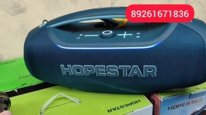 HOPESTAR A60 ULTRA 450 Ватт синяя колонка с Auracast и Микрофоном ✅ Мини обзор в Саратов 🔥