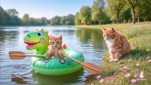 Как котик лодочку хотел