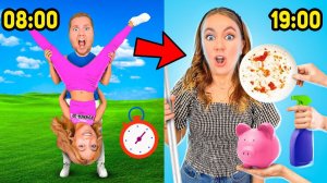 24 ЧАСА СО МНОЙ ЧЕЛЛЕНДЖ👉МОЯ ЖИЗНЬ ПО ЧАСАМ😵💫