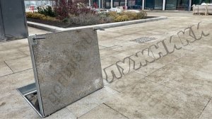 Лужники люки Проспект-Ц под тротуарные плиты скрытые с маркировкой типа колодца В, К, Д, КК, Т