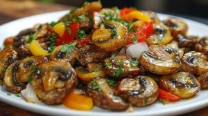 Грибы с чесноком 🍄🟫🧄