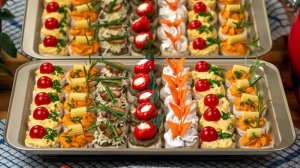 ТОП 9 ЗАКУСОК НА НОВЫЙ ГОД! Простые закуски на праздничный стол за 5 минут!