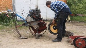 Редукционные мотоблочные колеса РМК-1 установка на мотоблок