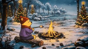Волшебство Нового года - Расслабляющая атмосфера и музыка из мультфильма Вини пух, детская музыка
