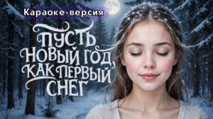«Пусть Новый год, как первый снег»- красивая песня-поздравление с Новым годом | Версия караоке