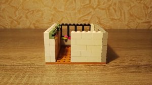 ЛЕГО САМОДЕЛКА ФРАГМЕНТ КВАРТИРЫ-СПАЛЬНАЯ КОМНАТА