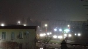 Воронежская область, Таловая. Вид из окна 7 декабря 2025 года.