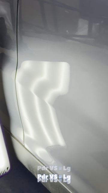 Неприятная вмятина на двери Pdr VS  Lg Удаление вмятин без покраски