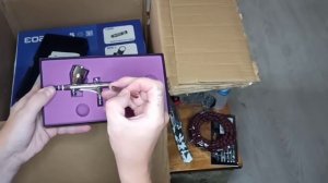 Обзор посылка,аэрограф iwata hi-line hp-ch и компрессор jas