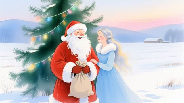 ❄️ Волшебная встреча Деда Мороза и Снегурочки у ёлки! 🎄