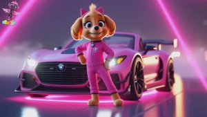 Щенячий патруль, Скай, Маршал, Эверест, Гончик, Крепыш и Зума стали мастерами дрифта , Для детей