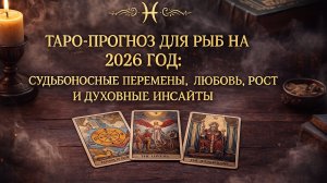 «Таро-прогноз для Рыб на 2026 год: судьбоносные перемены, любовь, рост и духовные инсайты 🐟✨»