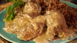 Нежная и сочная. КУРИНАЯ ПЕЧЕНЬ В СЛИВОЧНОМ СОУСЕ