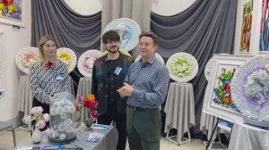 Кожевенное искусство на выставке "Уникальная Россия". Андрей Коробейников и Инна Шкуропат