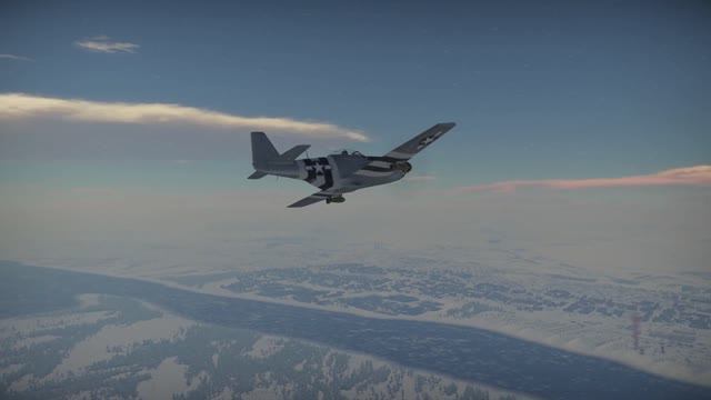 Мустанги с бомбовой нагрузкой в действии в War Thunder