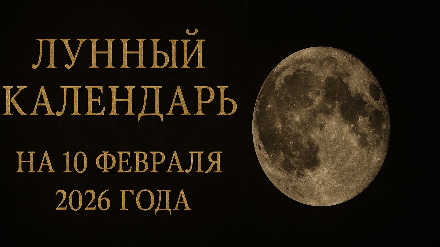 «Лунный календарь на 10 февраля 2026: энергия дня, красота, здоровье и лунные рекомендации 🌕✨» смотреть онлайн