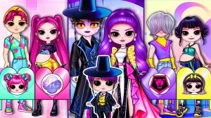 Кейпоп Охотницы на Демонов Руми, Мира и Зоуи стали Мамами - Бумажные Куклы и Сюрпризы