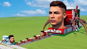 Рональдо-Маквин против паровозика Мессии! Сююю!