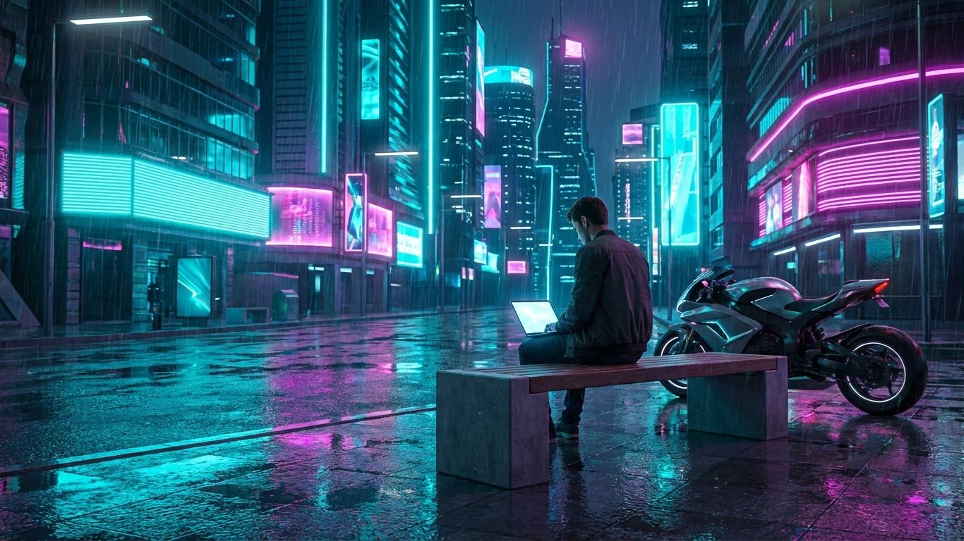 Музыка для работы в пути и ночного кода — Deep Focus Mix | Future City Ride