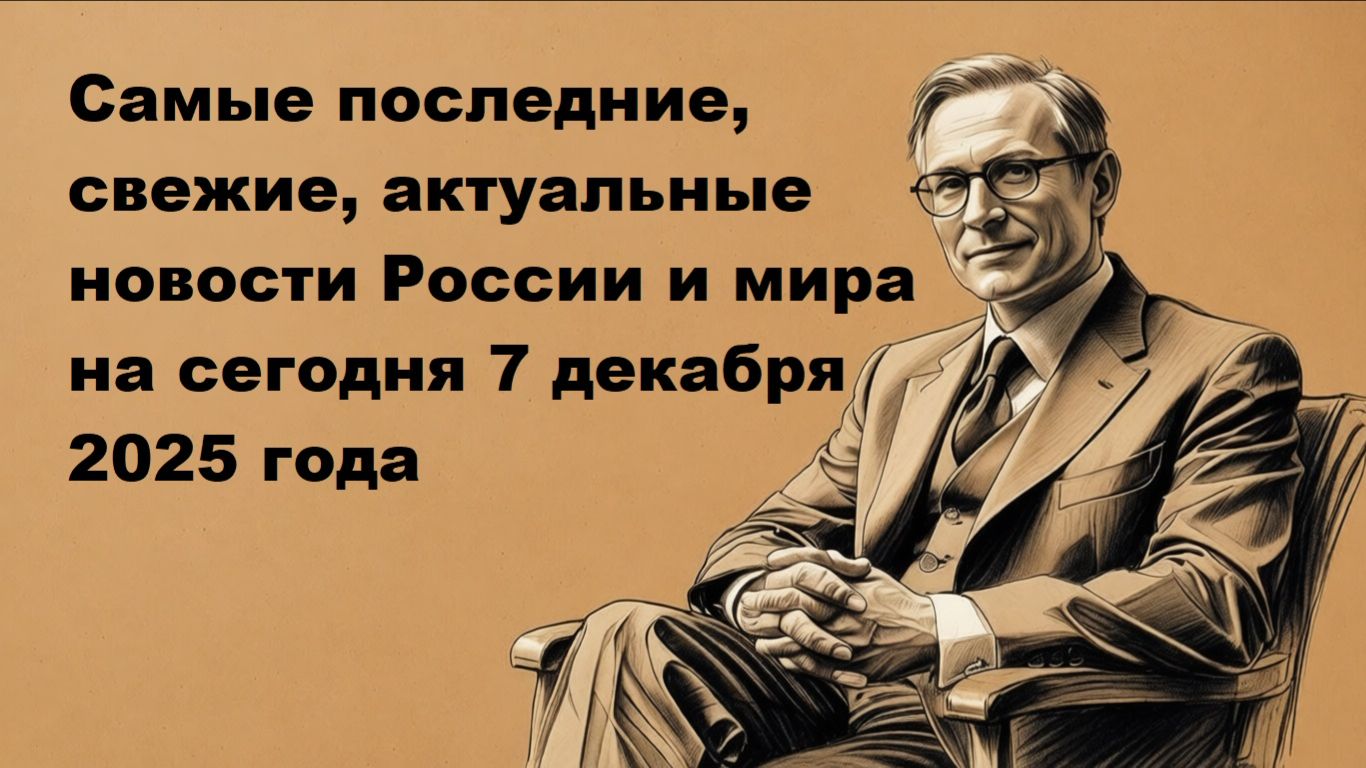 Самые последние, свежие, актуальные новости России и мира на сегодня 7 декабря 2025 года