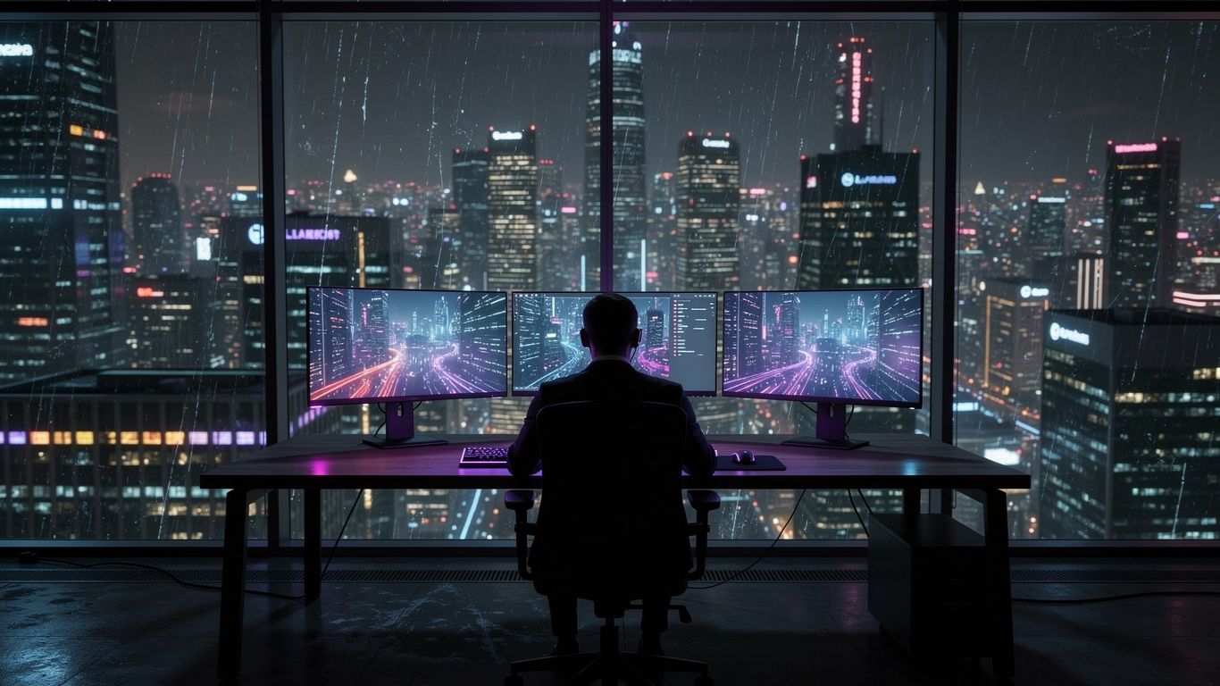 Музыка для ночной работы за компьютером — Deep Focus Mix Vol. 5 | City Night Coding