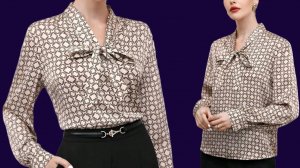 Урок по выкройке элегантной блузки с завязкой на шее: индивидуальная посадка для всех типов фигуры