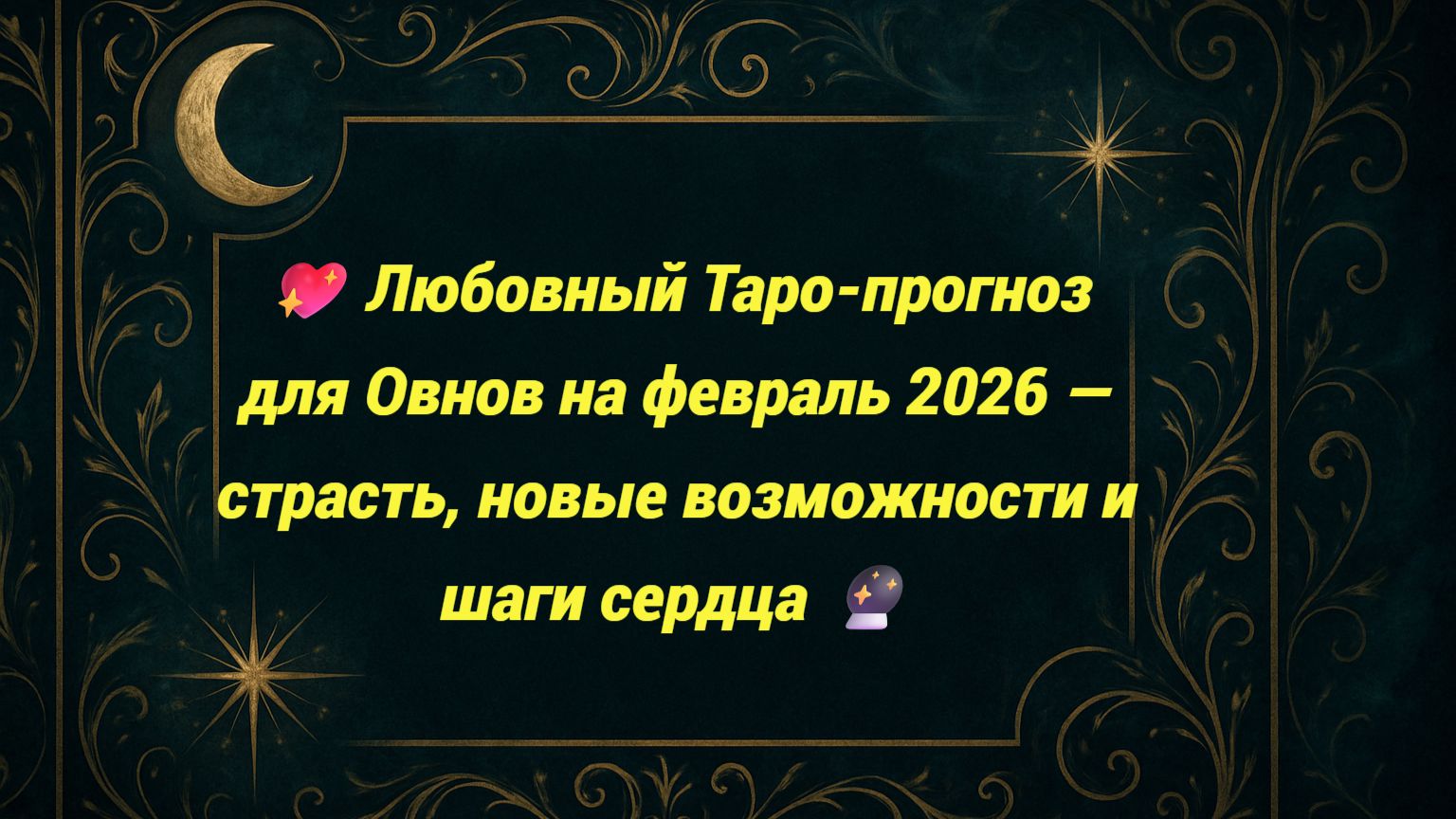 💖 Любовный Таро-прогноз для Овнов на февраль 2026 — страсть, новые возможности и шаги сердца 🔮 смотреть онлайн