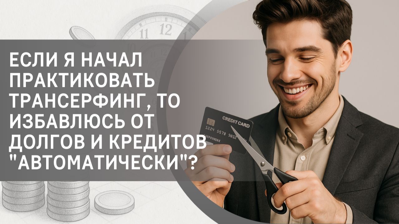 Если я начал практиковать Трансерфинг, то избавлюсь от долгов и кредитов "автоматически"?