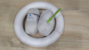 Новогодний венок своими руками //часть 1. Основа. Для тех, кто вяжет