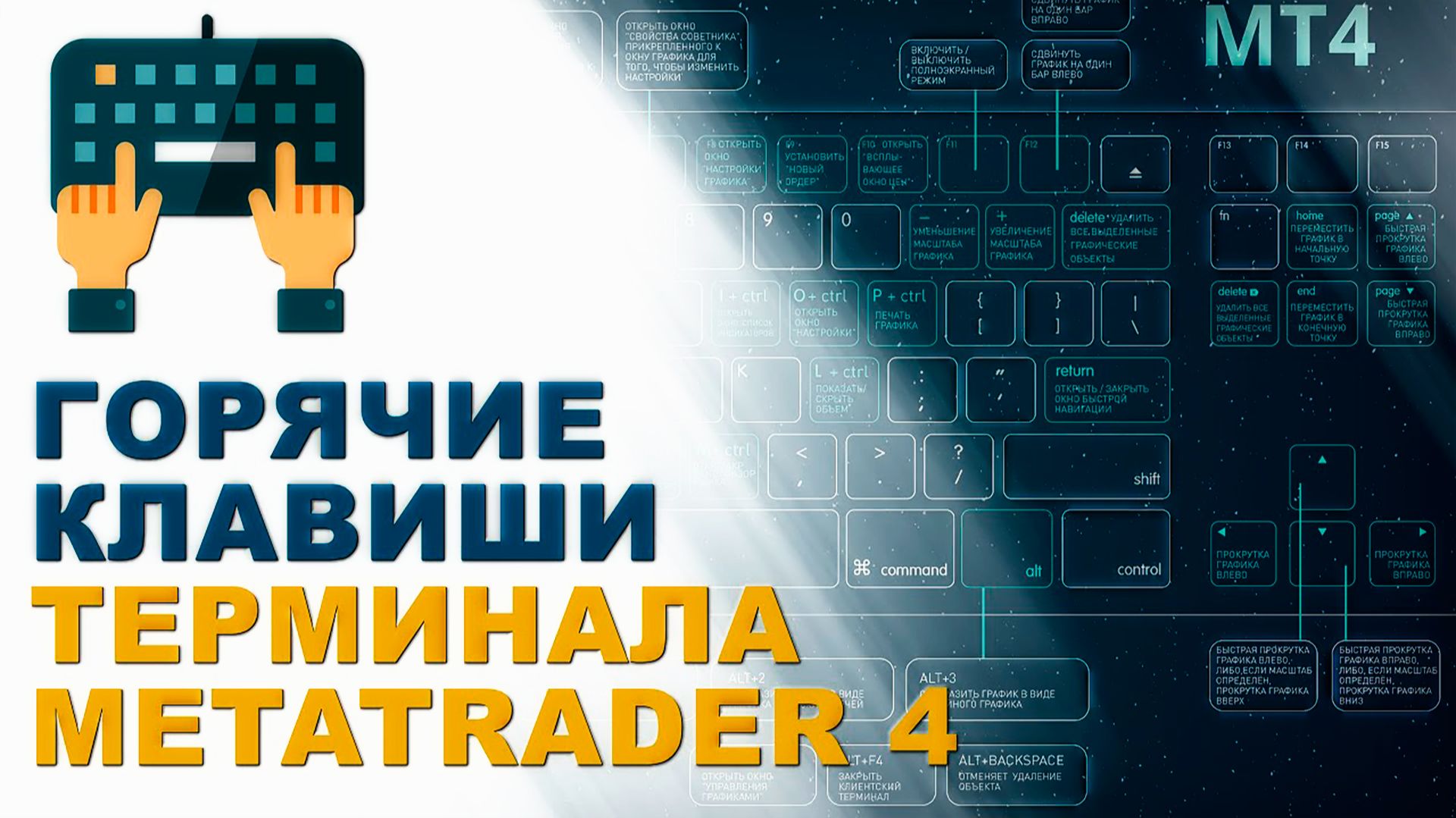 Горячие клавиши терминала MetaTrader 4