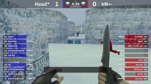 Шоу-Матч по CS 1.6 [Head* -vs- hN~] 2 карта @kn1feTV