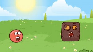 Босс квадрат.Красный шар.Красный шарик.Красный шар против чёрного квадрата.Игра для детей.Игры.