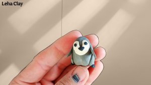 Как слепить Пингвиненка из пластилина / Лепка Пингвина / Пингвин своими руками
