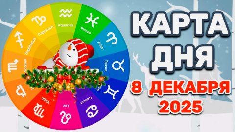 "КАРТА ДНЯ" на 8 ДЕКАБРЯ 2025 года (Оракул ЛЕНОРМАН)!!!"