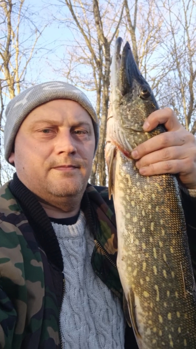 Рыбалка Поймал крупную щуку