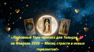 любовный таро прогноз для тельцов на февраль 2026 года