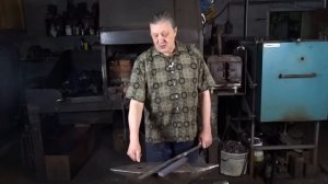 75 Клинок из дамаска с никелем