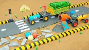 Научный проект «Трактор своими руками» — восстановление бетонной дороги, повреждённой ворами