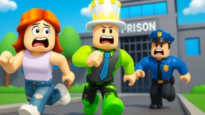 МЫ СБЕЖАЛИ ИЗ ТЮРЬМЫ! Но ЗЛОЙ ОХРАННИК устроил ПОГОНЮ в Roblox!